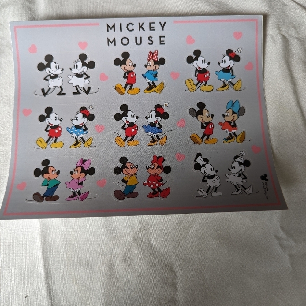 Mickey & Minnie Stickers